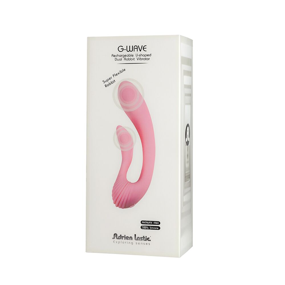 Вібратор adrien lastic g wave вагінально кліторальний, 2 мотори, універсальний Вібратор adrien lastic g wave вагінально кліторальний, 2 мотори, універсальний
