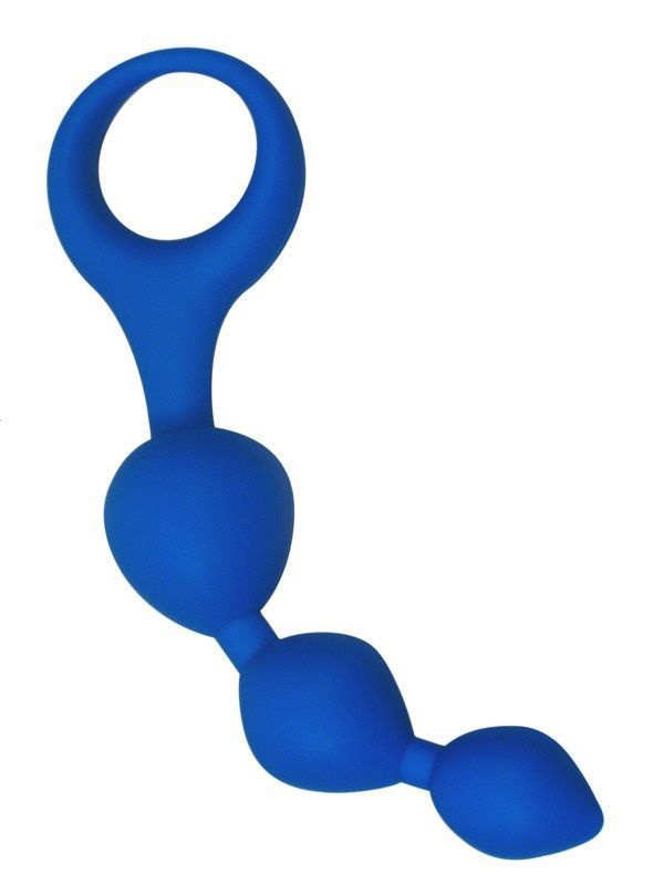 Анальні кульки alive triball blue, силікон, макс. діаметр 2 см Анальні кульки alive triball blue, силікон, макс. діаметр 2 см