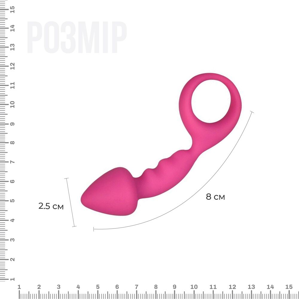 Анальна пробка adrien lastic budy pink із стимулюючою ніжкою, макс. діаметр 2,5 см Анальна пробка adrien lastic budy pink із стимулюючою ніжкою, макс. діаметр 2,5 см