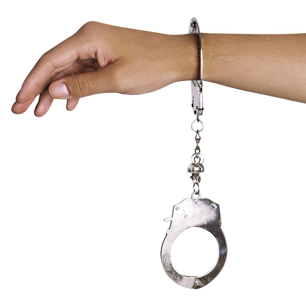 Наручники металеві adrien lastic handcuffs metallic (поліцейські) Наручники металеві adrien lastic handcuffs metallic (поліцейські)