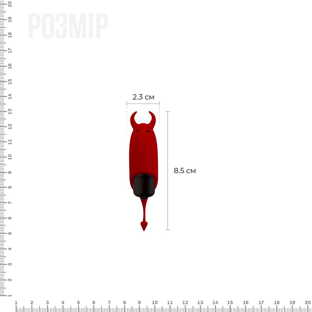 Віброкуля adrien lastic pocket vibe devol з хвостиком і ріжками Віброкуля adrien lastic pocket vibe devol з хвостиком і ріжками
