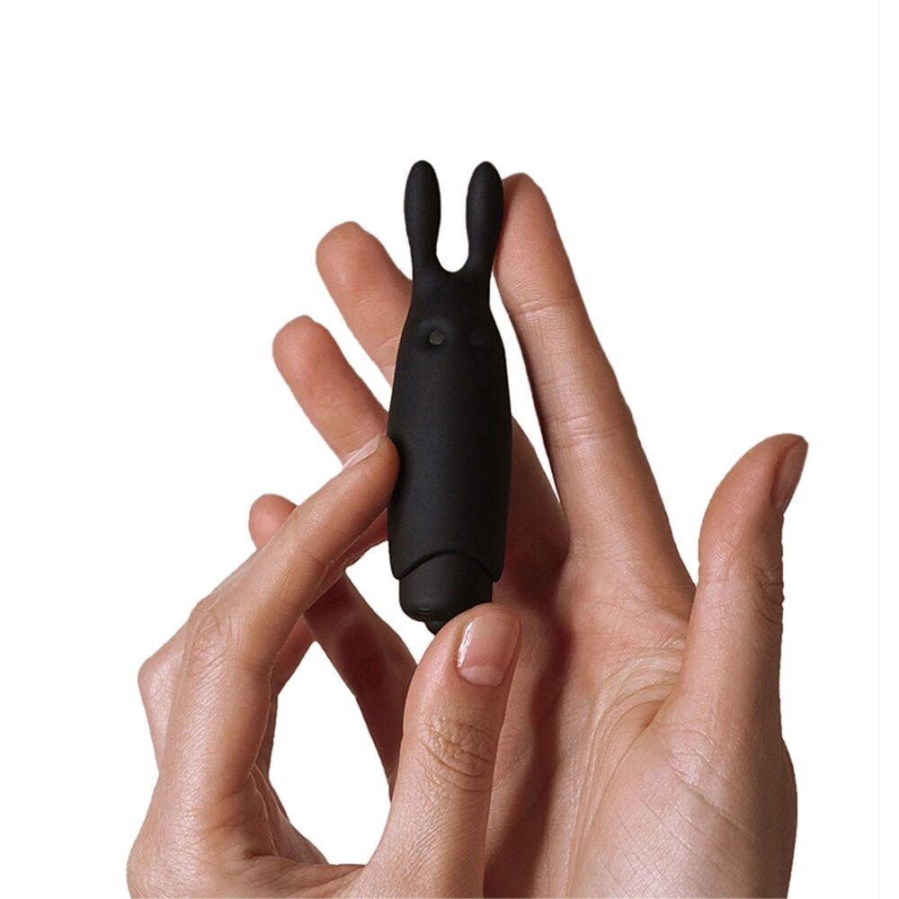 Віброкуля adrien lastic pocket vibe rabbit black зі стимулювальними вушками Віброкуля adrien lastic pocket vibe rabbit black зі стимулювальними вушками