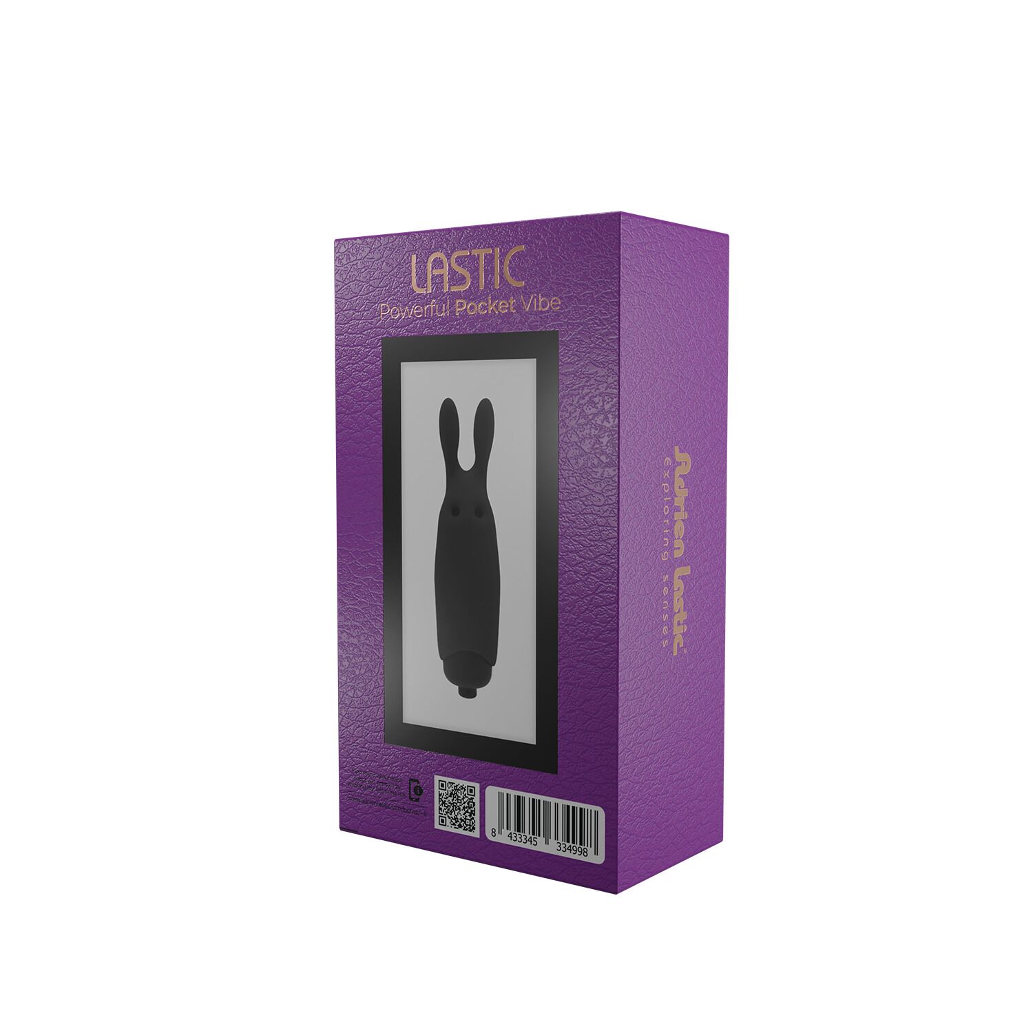 Віброкуля adrien lastic pocket vibe rabbit black зі стимулювальними вушками Віброкуля adrien lastic pocket vibe rabbit black зі стимулювальними вушками