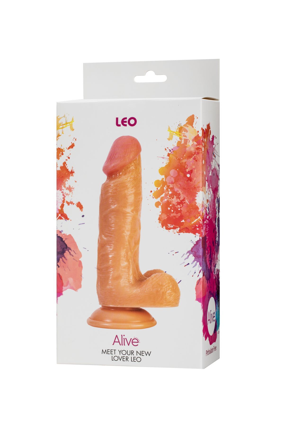 Фалоімітатор з мошонкою alive leo, діаметр 3,8 см, ПВХ Фалоімітатор з мошонкою alive leo, діаметр 3,8 см, ПВХ