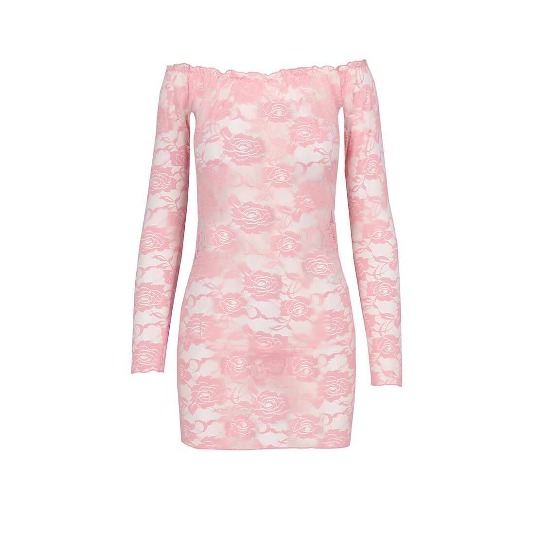 Прозора сорочка з довгим рукавом passion yolanda chemise s/m, pink, трусики Прозора сорочка з довгим рукавом passion yolanda chemise s/m, pink, трусики