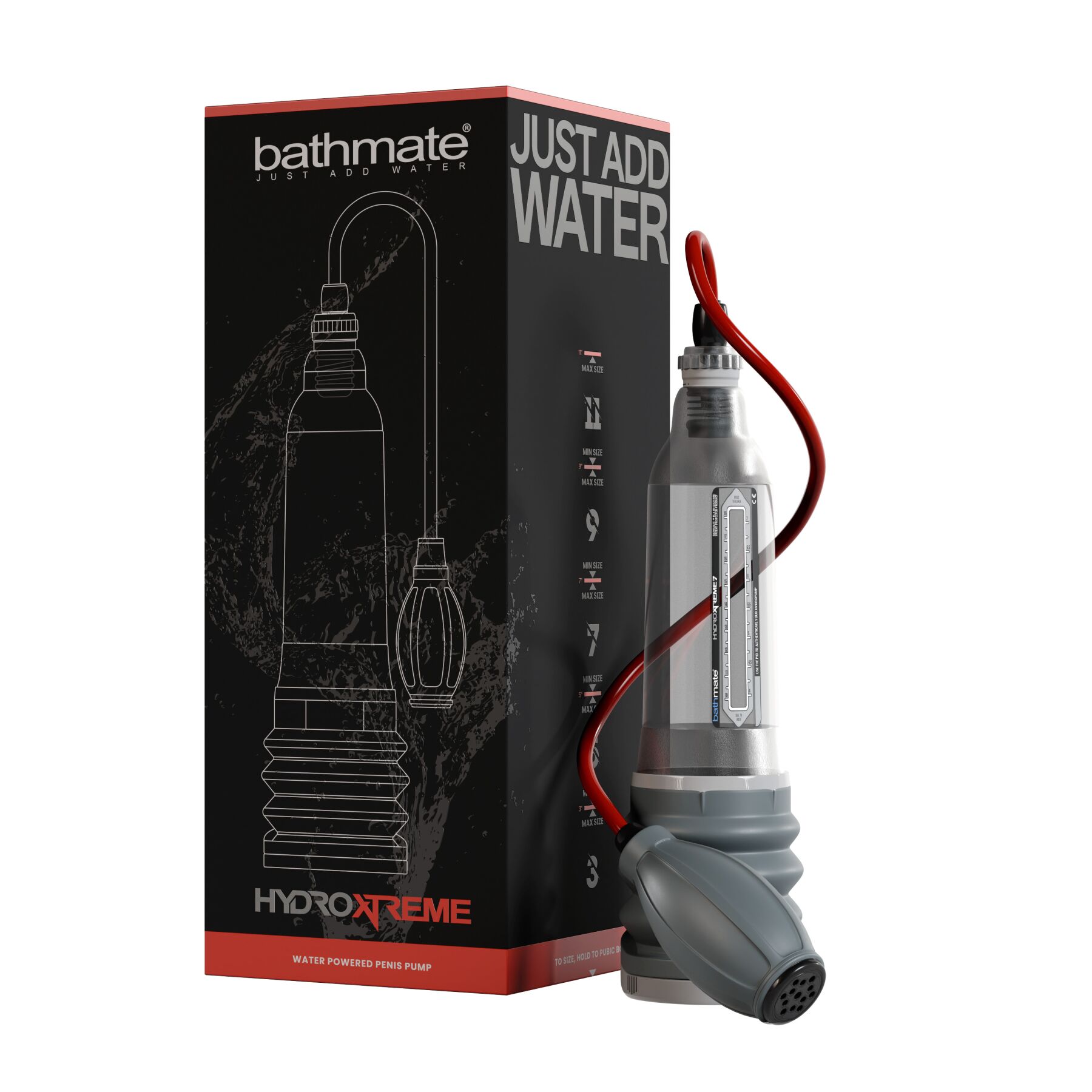 Гідропомпа bathmate hydroxtreme 7, для члена довжиною від 12,5 до 18 см, діаметр до 5,2 см