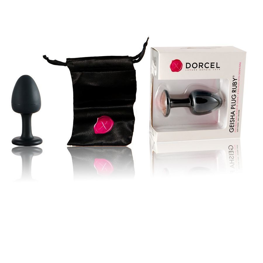 Анальна пробка dorcel geisha plug ruby l з кулькою всередині, створює вібрації, макс. діаметр 4 см Анальна пробка dorcel geisha plug ruby l з кулькою всередині, створює вібрації, макс. діаметр 4 см