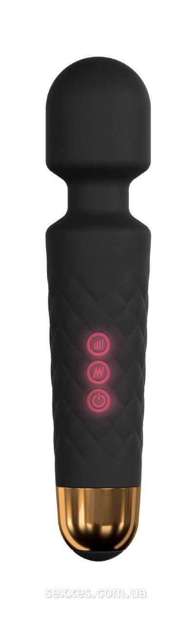 Мінівібромасажер dorcel wand wanderful black потужний, водонепроникний, 18 режимів роботи Мінівібромасажер dorcel wand wanderful black потужний, водонепроникний, 18 режимів роботи