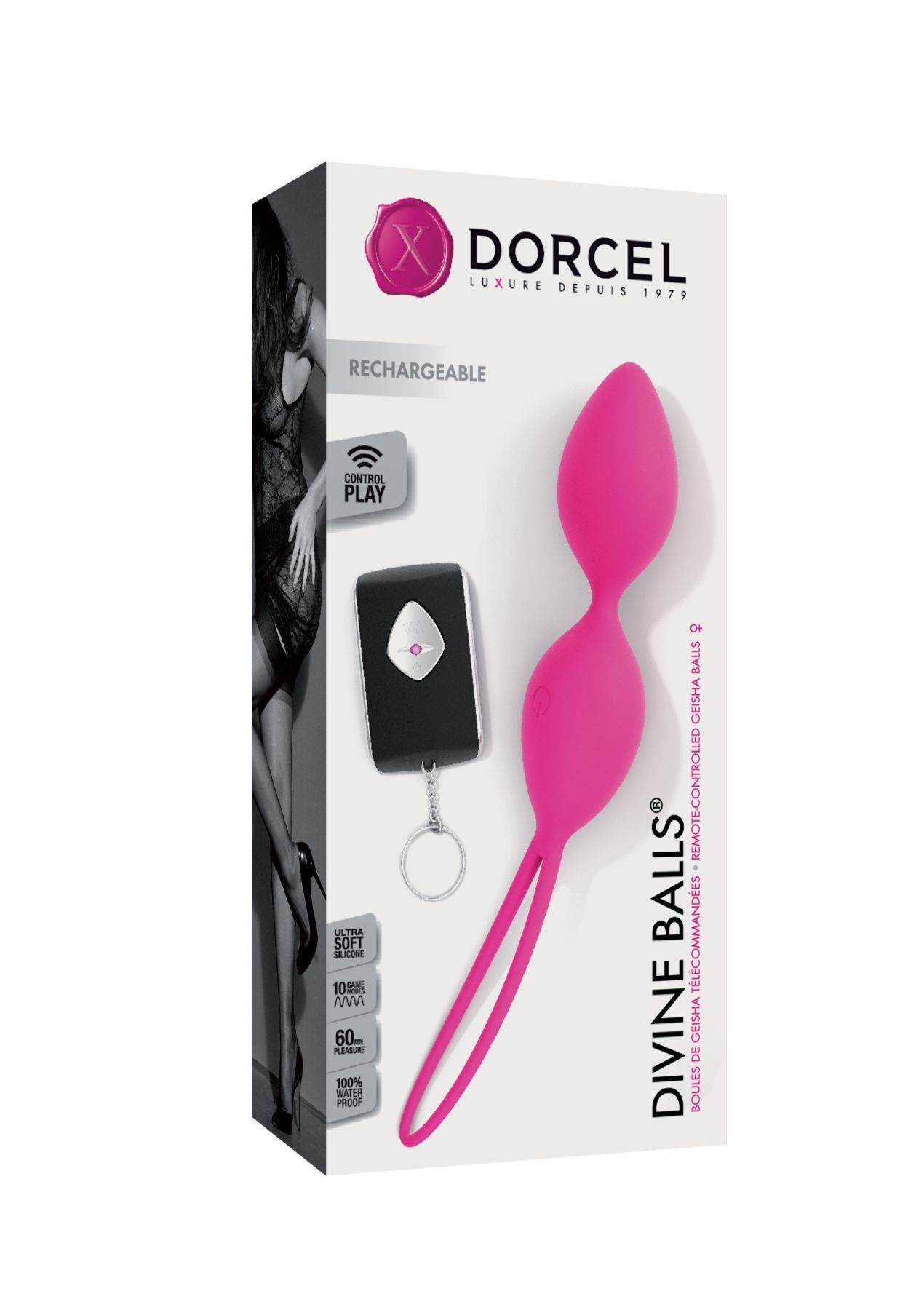 Вагінальні кульки dorcel divine balls, діаметр 3,5 см, маса 91г Вагінальні кульки dorcel divine balls, діаметр 3,5 см, маса 91г