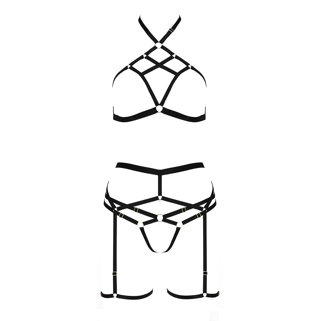 Комплект білизни passion exclusive morgan set openbra l/xl, black, стрепи, трусики, ліф, пояс Комплект білизни passion exclusive morgan set openbra l/xl, black, стрепи, трусики, ліф, пояс