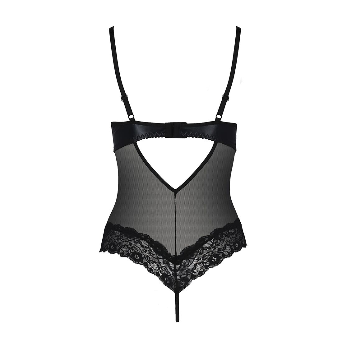 Боді з відкритими грудьми passion exclusive north body l/xl, black Боді з відкритими грудьми passion exclusive north body l/xl, black