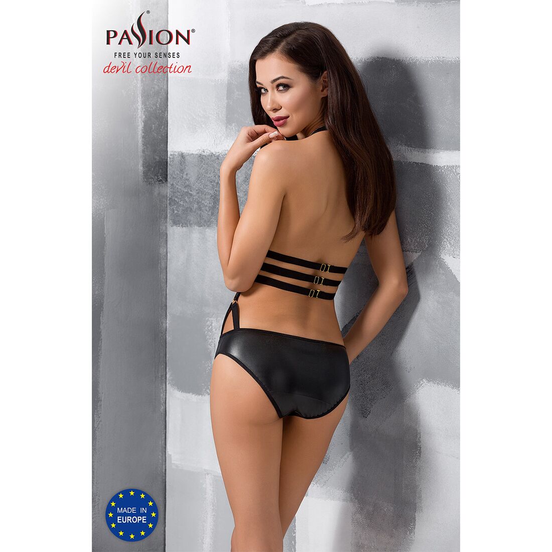 Боді монокіні під латекс passion exclusive lamis body s/m, black Боді монокіні під латекс passion exclusive lamis body s/m, black