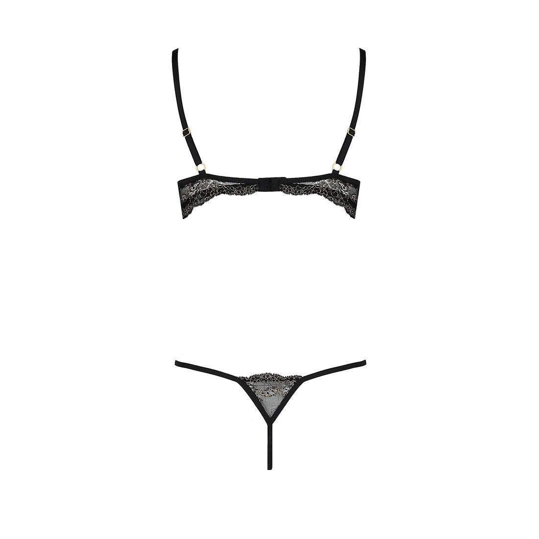 Комплект білизни passion exclusive valery set openbra xxl/xxxl black, стрепи, трусики, відкритий ліф Комплект білизни passion exclusive valery set openbra xxl/xxxl black, стрепи, трусики, відкритий ліф