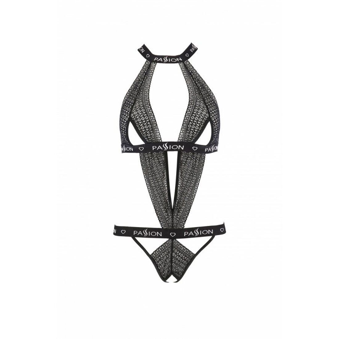Напівпрозоре боді з вирізами passion exclusive mirajane body black l/xl, black Напівпрозоре боді з вирізами passion exclusive mirajane body black l/xl, black