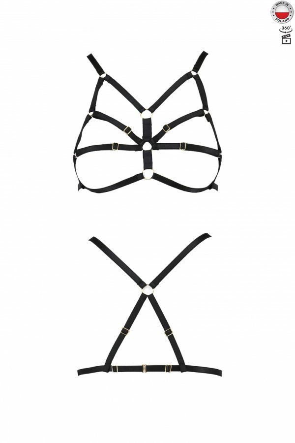 Бюстгальтер стрепи passion exclusive armanda bra xxl/xxxl, black Бюстгальтер стрепи passion exclusive armanda bra xxl/xxxl, black