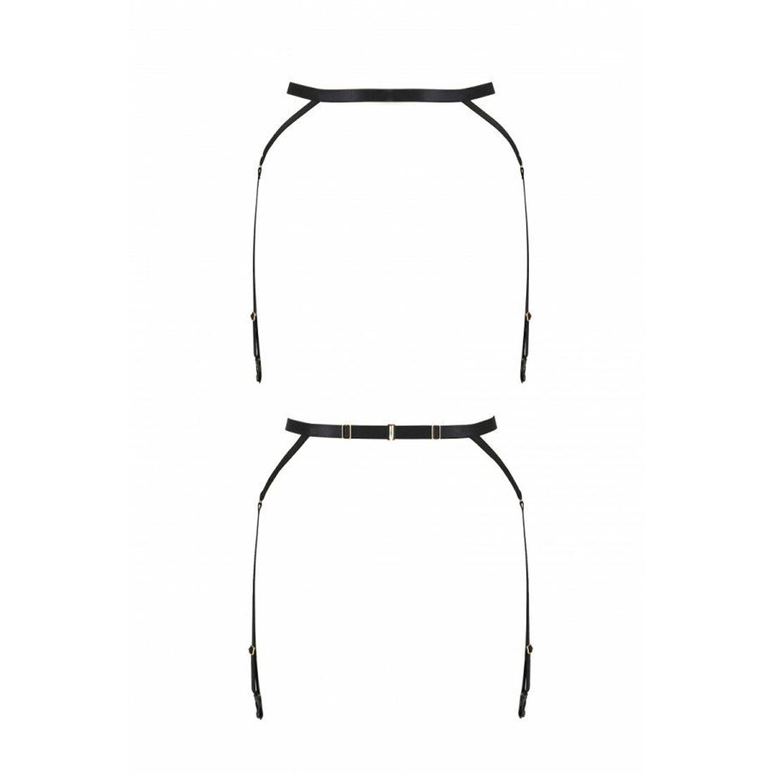 Пояс стрепи з підв'язками для панчох passion exclusive meggy garter belt l/xl, black Пояс стрепи з підв'язками для панчох passion exclusive meggy garter belt l/xl, black