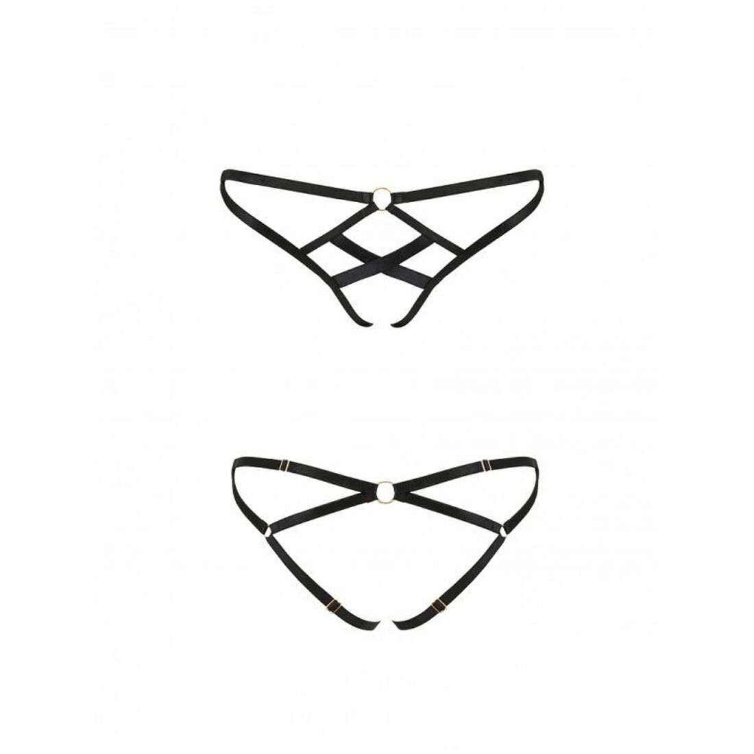 Трусики з стреп passion exclusive nicky thong l/xl, black Трусики з стреп passion exclusive nicky thong l/xl, black
