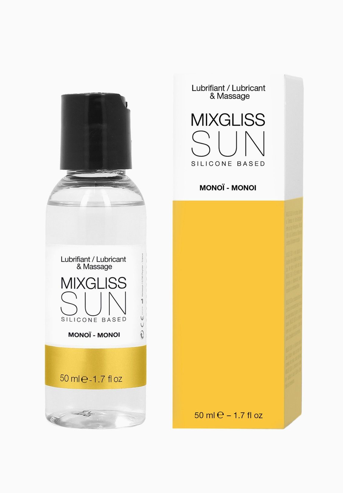 Лубрикант на силиконовій основі mixgliss sun monoi (50 мл) з ароматом олії Маноі Лубрикант на силиконовій основі mixgliss sun monoi (50 мл) з ароматом олії Маноі
