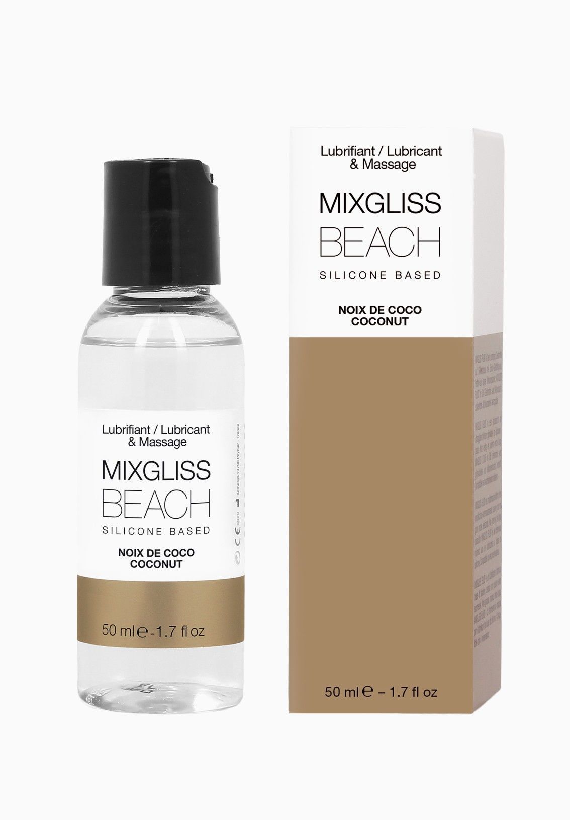Лубрикант на силіконовій основі mixgliss beach noix de coco (50 мл) з ароматом кокоса Лубрикант на силіконовій основі mixgliss beach noix de coco (50 мл) з ароматом кокоса