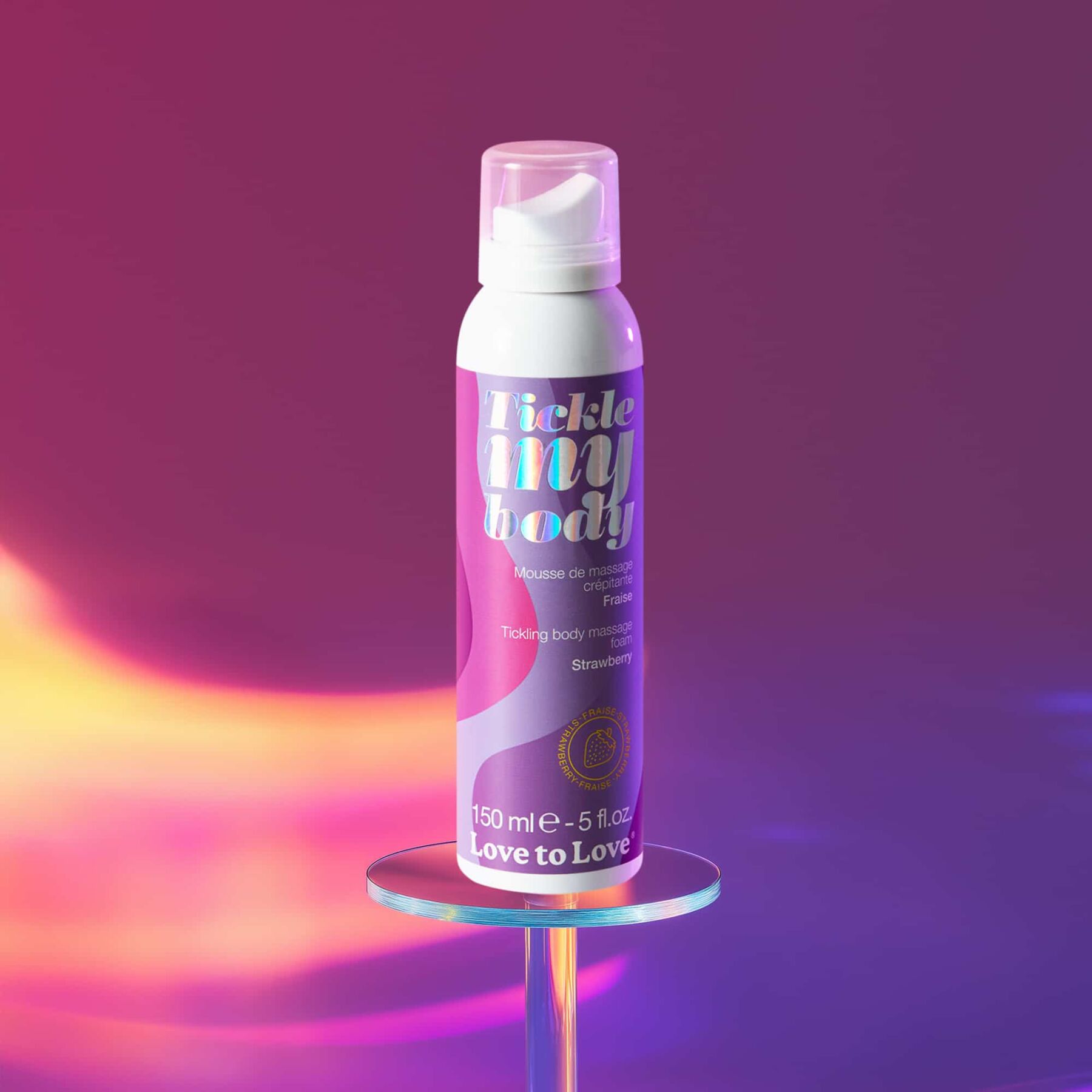 Масажна піна love to love tickle my body strawberry (150 мл) зволожувальна Масажна піна love to love tickle my body strawberry (150 мл) зволожувальна