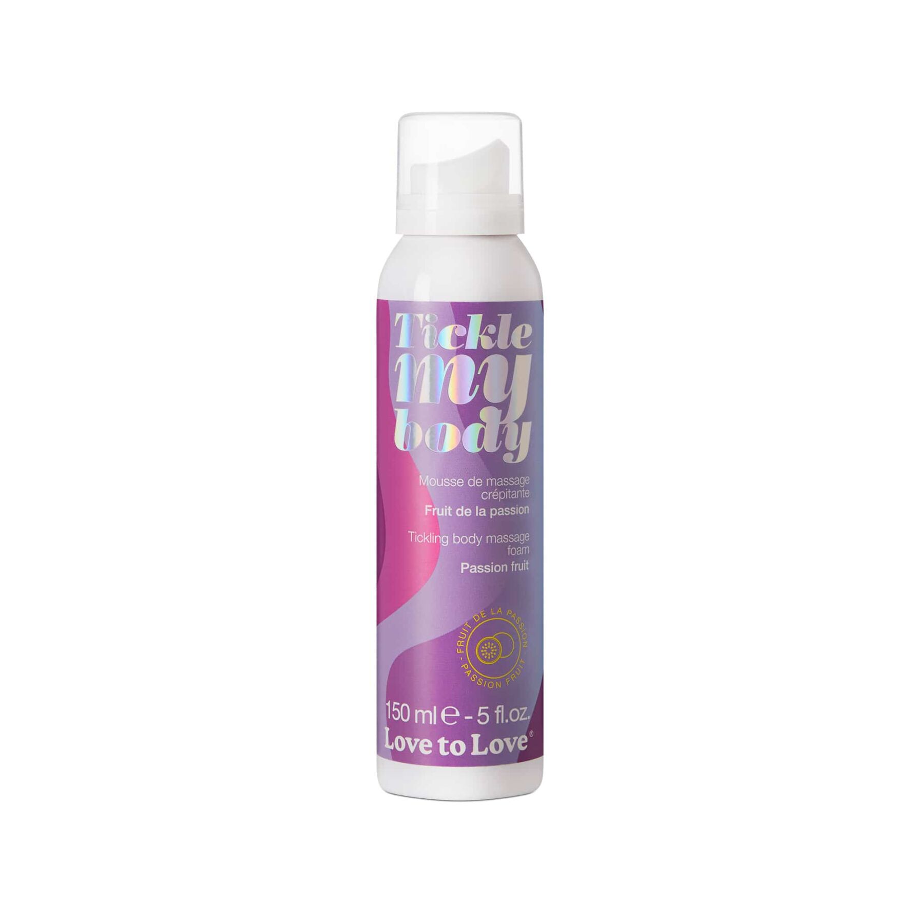 Масажна піна love to love tickle my body passion fruit (150 мл) зволожувальна