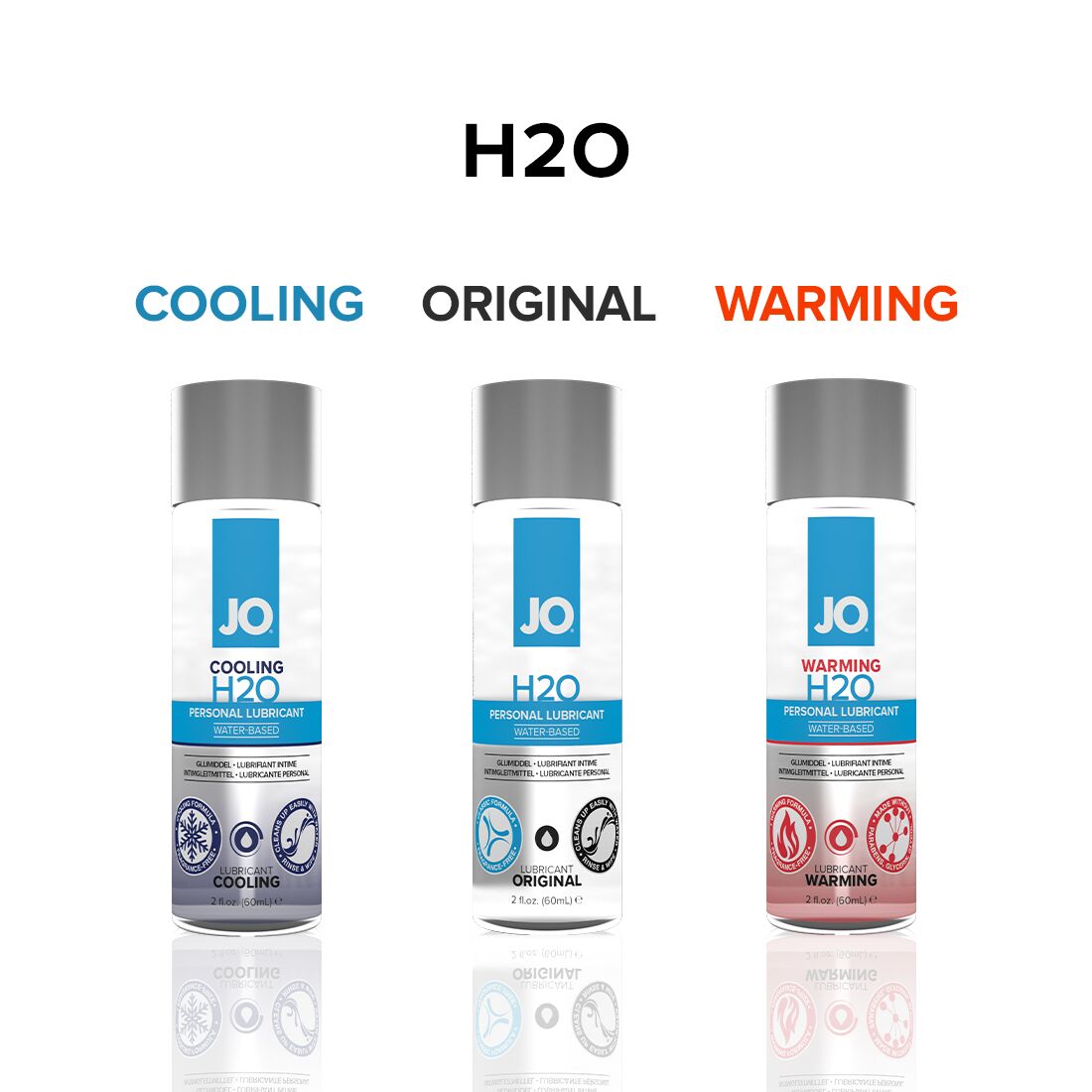 Охолоджувальна змазка на водній основі jo h2o cooling (60 мл) з ментолом, рослинний гліцерин Охолоджувальна змазка на водній основі jo h2o cooling (60 мл) з ментолом, рослинний гліцерин