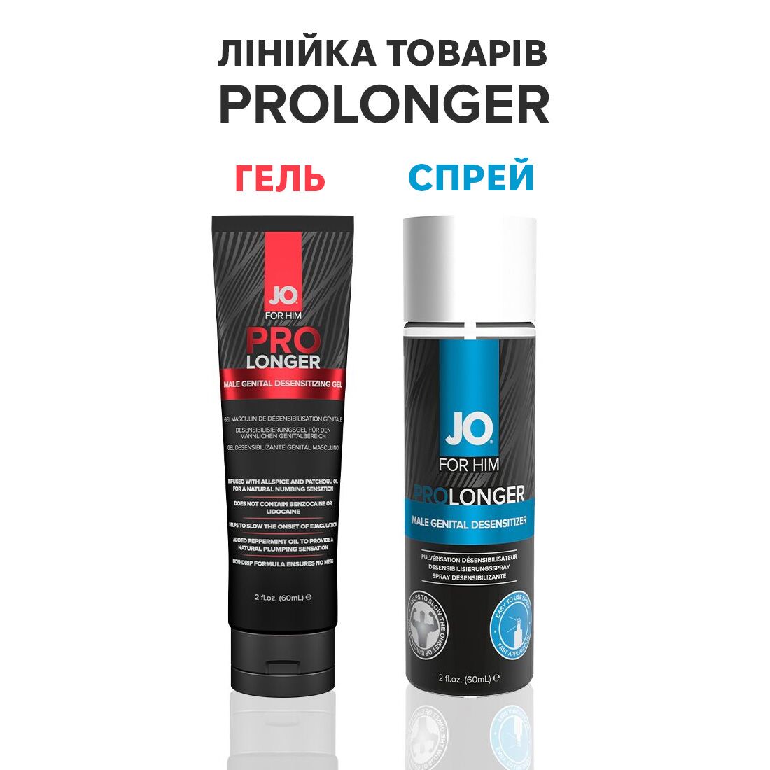 Пролонгер гель jo prolonger gel (60 мл) з олією перцевої м’яти, гвоздикового перцю та пачулів Пролонгер гель jo prolonger gel (60 мл) з олією перцевої м’яти, гвоздикового перцю та пачулів