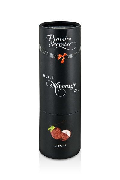 Масажна олія plaisirs secrets litchi (59 мл) з афродизіаками, їстівна, подарункове паковання Масажна олія plaisirs secrets litchi (59 мл) з афродизіаками, їстівна, подарункове паковання