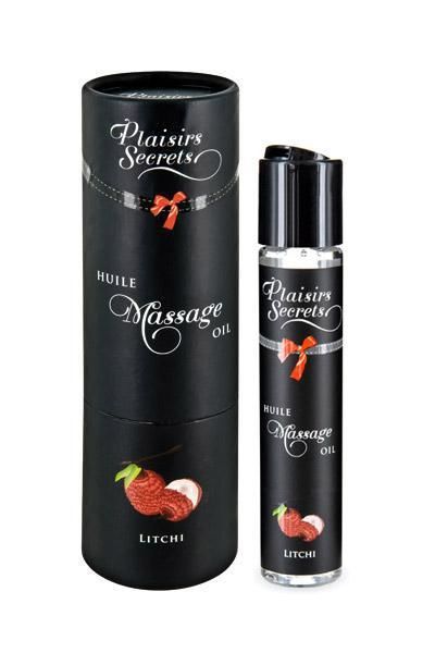 Масажна олія plaisirs secrets litchi (59 мл) з афродизіаками, їстівна, подарункове паковання Масажна олія plaisirs secrets litchi (59 мл) з афродизіаками, їстівна, подарункове паковання