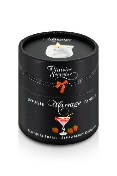 Масажна свічка plaisirs secrets strawberry daiquiri (80 мл) подарункове паковання, керамічний посуд Масажна свічка plaisirs secrets strawberry daiquiri (80 мл) подарункове паковання, керамічний посуд