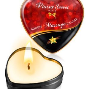 Масажна свічка серце plaisirs secrets vanilla (35 мл)