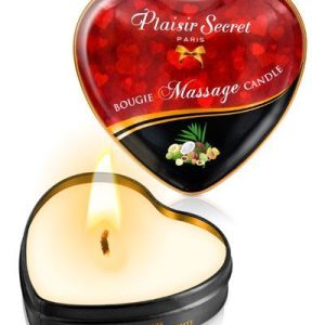Масажна свічка серце plaisirs secrets exotic fruits (35 мл)