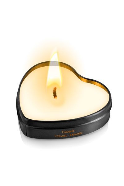 Масажна свічка серце plaisirs secrets caramel (35 мл) Масажна свічка серце plaisirs secrets caramel (35 мл)