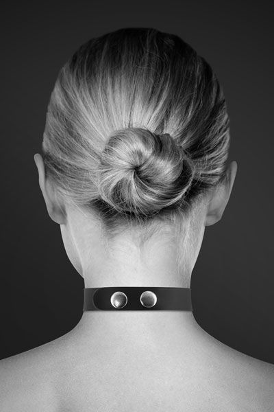 Чокер зі стразами bijoux pour toi slave, натуральна шкіра Чокер зі стразами bijoux pour toi slave, натуральна шкіра