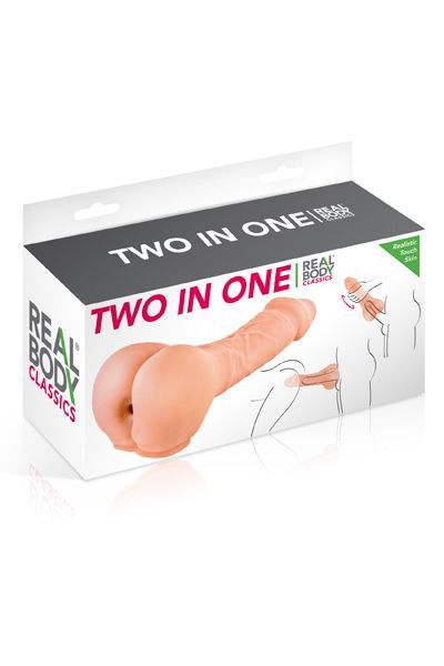 Насадка на член — мастурбатор 2в1 real body — two in one Насадка на член — мастурбатор 2в1 real body — two in one