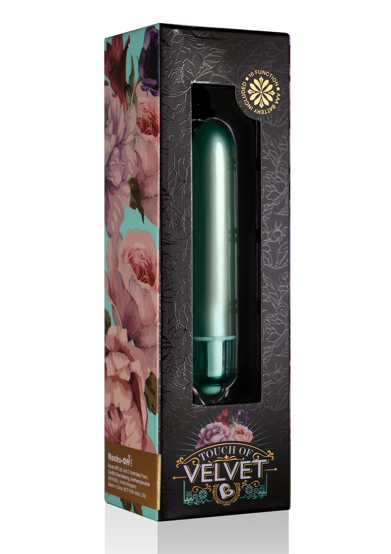 Віброкуля rocks off ro 90mm touch of velvet aqua lily матова Віброкуля rocks off ro 90mm touch of velvet aqua lily матова