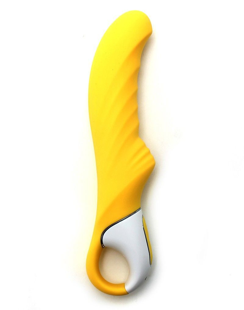 Потужний вібратор satisfyer vibes yummy sunshine з гнучким стовбуром і стимул. рельєфом, 12 режимів Потужний вібратор satisfyer vibes yummy sunshine з гнучким стовбуром і стимул. рельєфом, 12 режимів