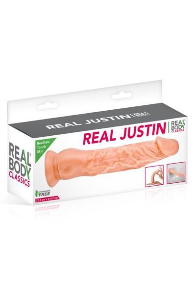 Фалоімітатор real body — real justin flesh, tpe, діаметр 4,2 см Фалоімітатор real body — real justin flesh, tpe, діаметр 4,2 см