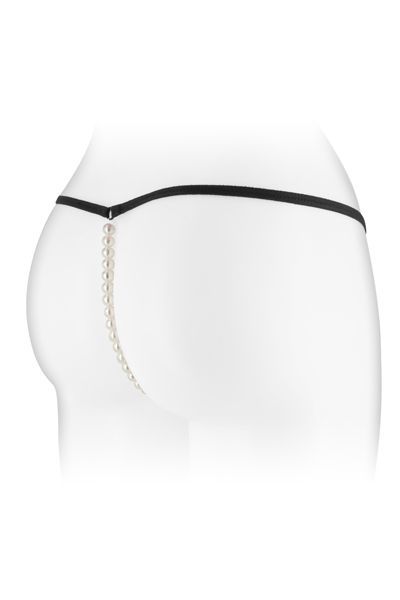 Трусики стрінги з перлинною ниткою fashion secret venusina black Трусики стрінги з перлинною ниткою fashion secret venusina black