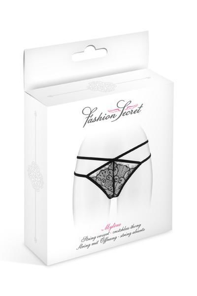 Трусики стрінги fashion secret mylene black з подвійною лінією стегна Трусики стрінги fashion secret mylene black з подвійною лінією стегна