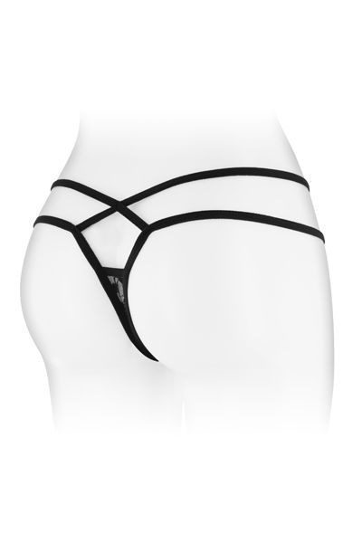 Трусики стрінги fashion secret mylene black з подвійною лінією стегна Трусики стрінги fashion secret mylene black з подвійною лінією стегна