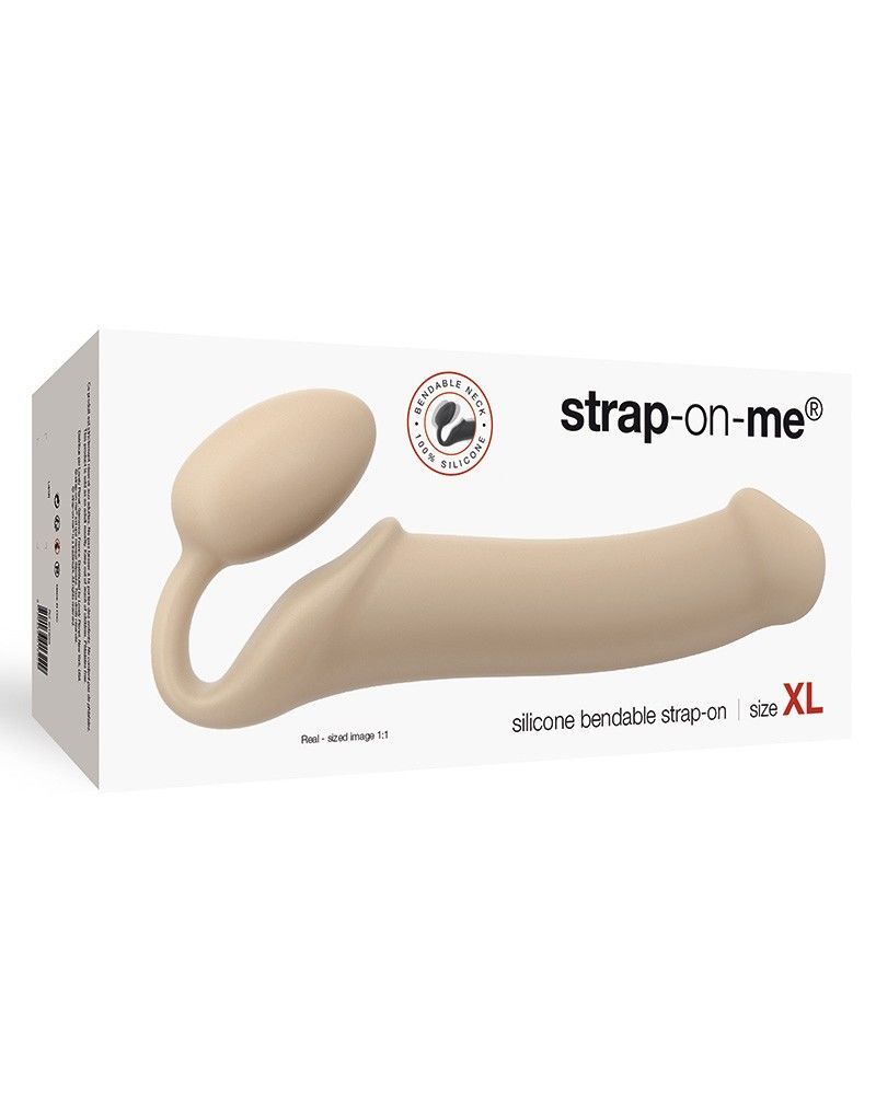 Безремінний страпон strap on me flesh xl, повністю регульований, діаметр 4,5 см Безремінний страпон strap on me flesh xl, повністю регульований, діаметр 4,5 см