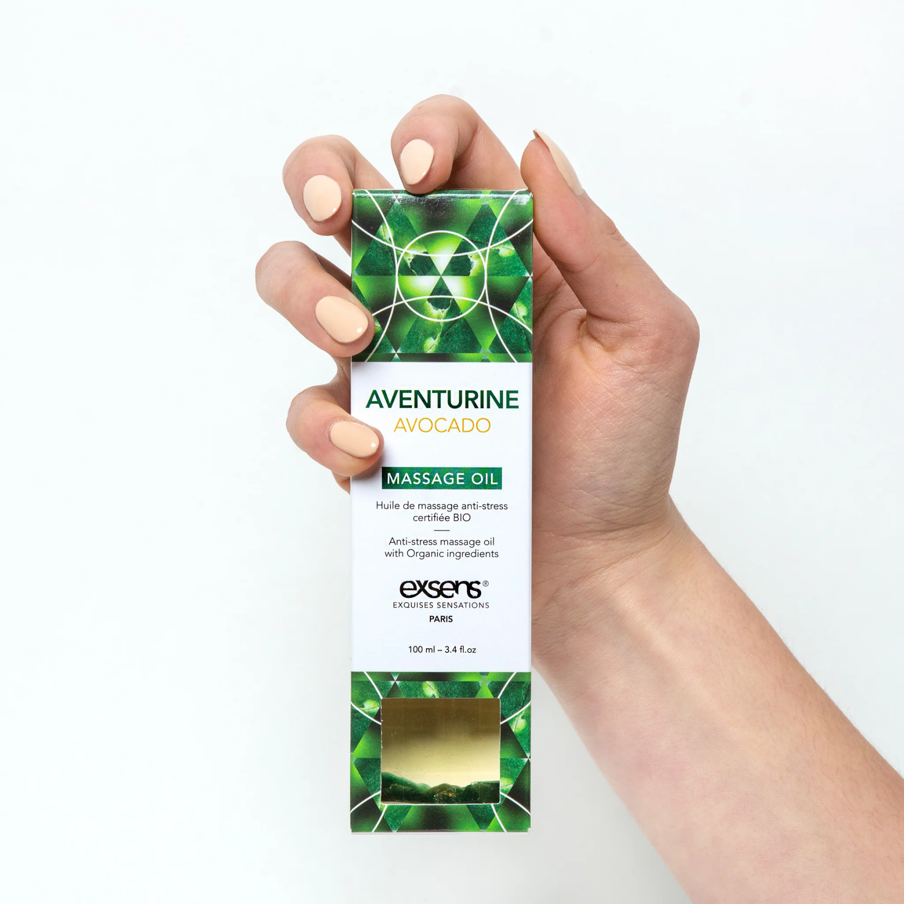 Масажна олія exsens aventurine avocado (антистрес з авантюрином) 100мл, натуральна Масажна олія exsens aventurine avocado (антистрес з авантюрином) 100мл, натуральна