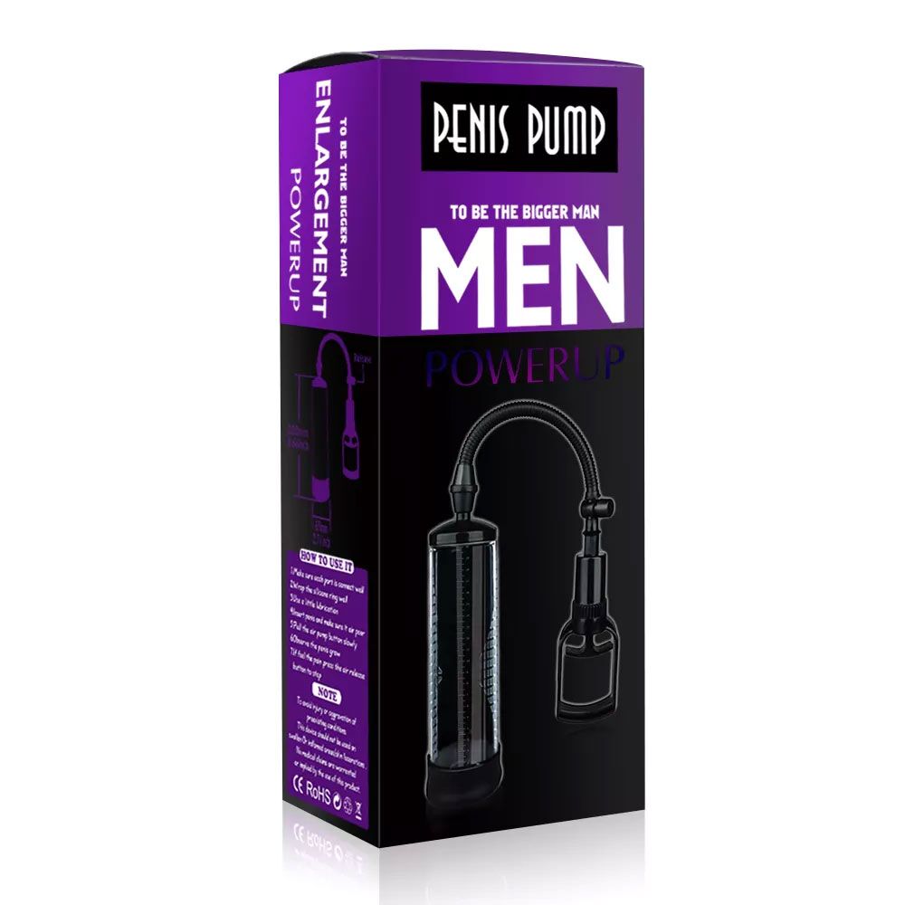 Вакуумна помпа з ручним насосом men powerup black Вакуумна помпа з ручним насосом men powerup black