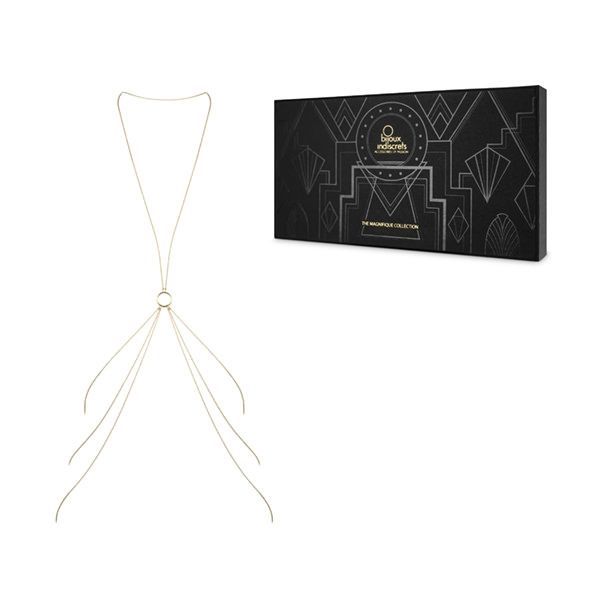 Ланцюжок для тіла bijoux indiscrets magnifique 8 body chain gold, прикраса для тіла Ланцюжок для тіла bijoux indiscrets magnifique 8 body chain gold, прикраса для тіла