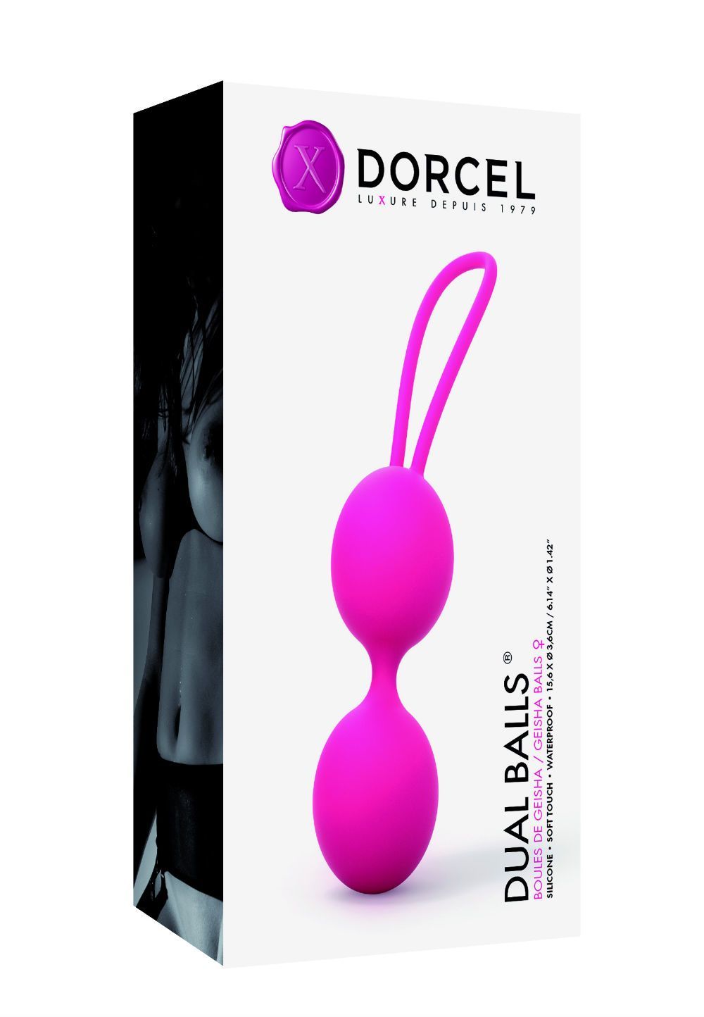 Вагінальні кульки dorcel dual balls magenta, діаметр 3,6см, вага 55гр Вагінальні кульки dorcel dual balls magenta, діаметр 3,6см, вага 55гр