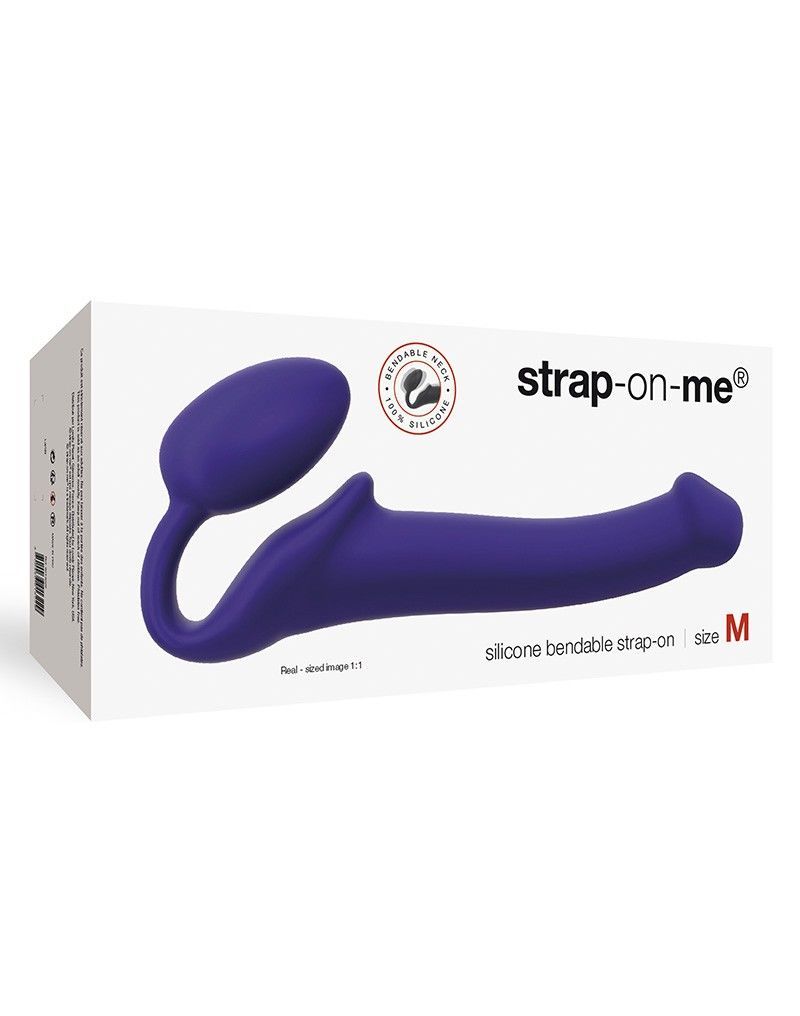 Безремінний страпон strap on me violet m, повністю регульований, діаметр 3,3 см Безремінний страпон strap on me violet m, повністю регульований, діаметр 3,3 см