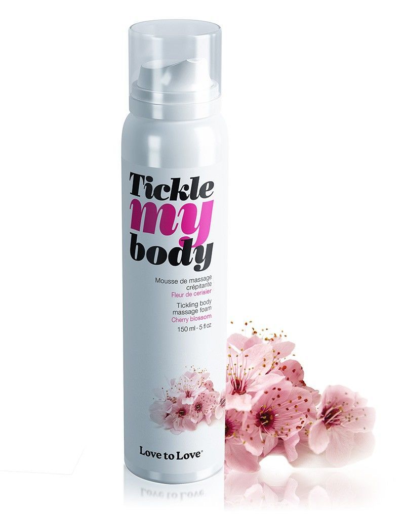 Масажна піна love to love tickle my body cherry blossom (150 мл) зволожувальна Масажна піна love to love tickle my body cherry blossom (150 мл) зволожувальна