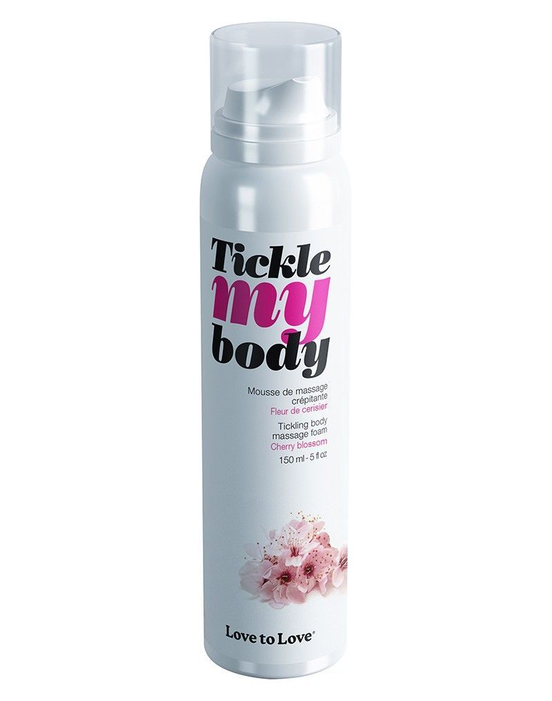 Масажна піна love to love tickle my body cherry blossom (150 мл) зволожувальна Масажна піна love to love tickle my body cherry blossom (150 мл) зволожувальна