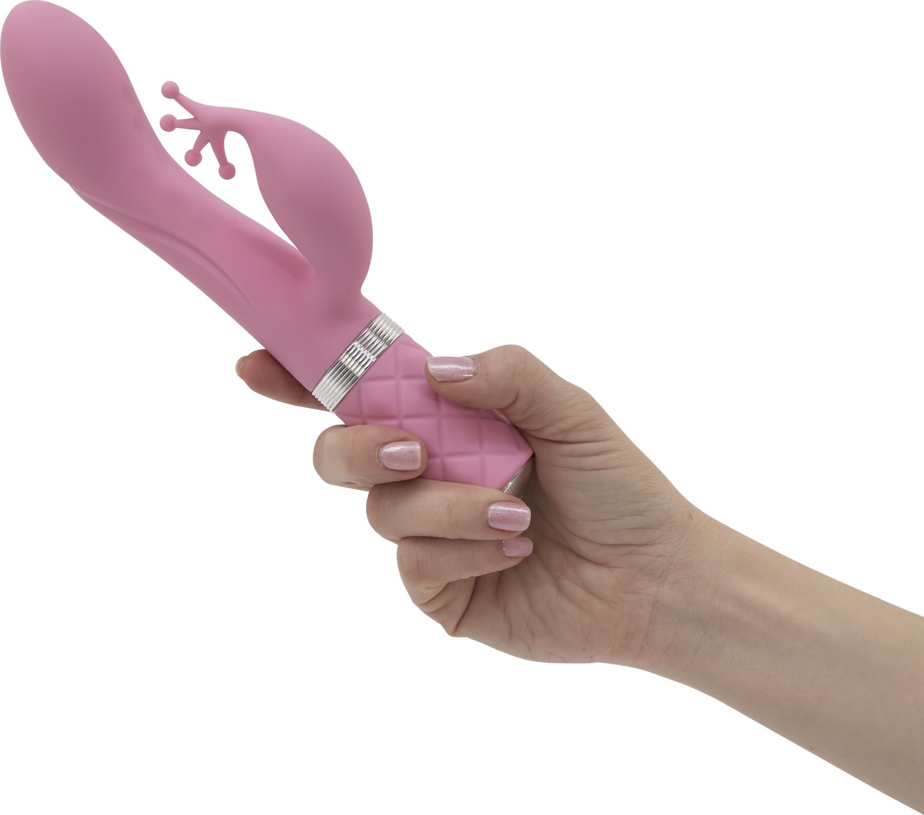 Розкішний вібратор кролик pillow talk kinky pink з кристалом Сваровські, потужний Розкішний вібратор кролик pillow talk kinky pink з кристалом Сваровські, потужний